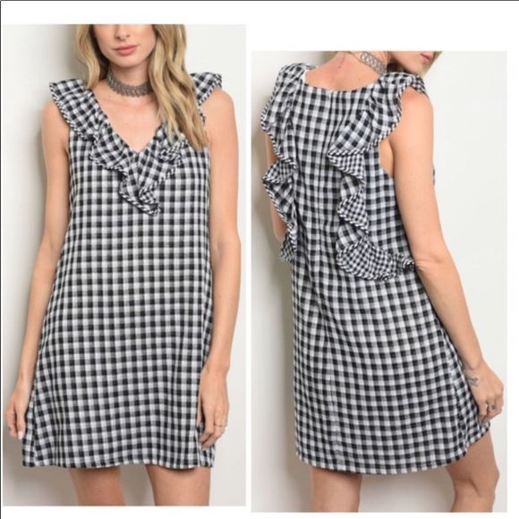 🪷gingham ruffled Dress - Picture 1 of 1